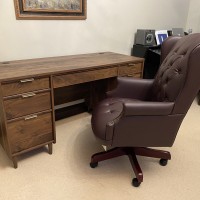 Clifton desk with chairman leather chair